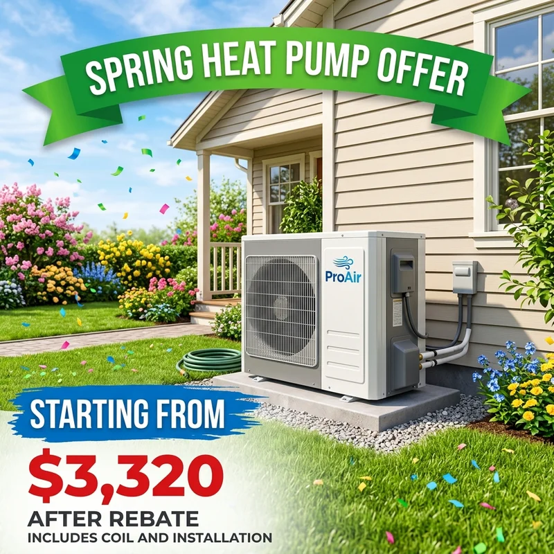 Spring Heat Pump Offer — Starting from $3,320 installed after rebate